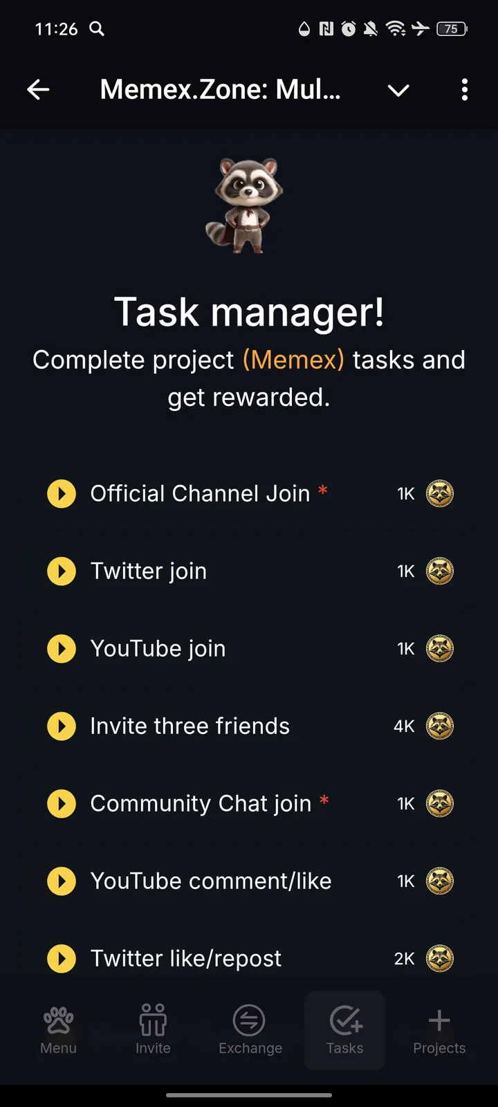 Memex.Zone: Multiproject APP - Play & Earn BOT — Screenshot 4