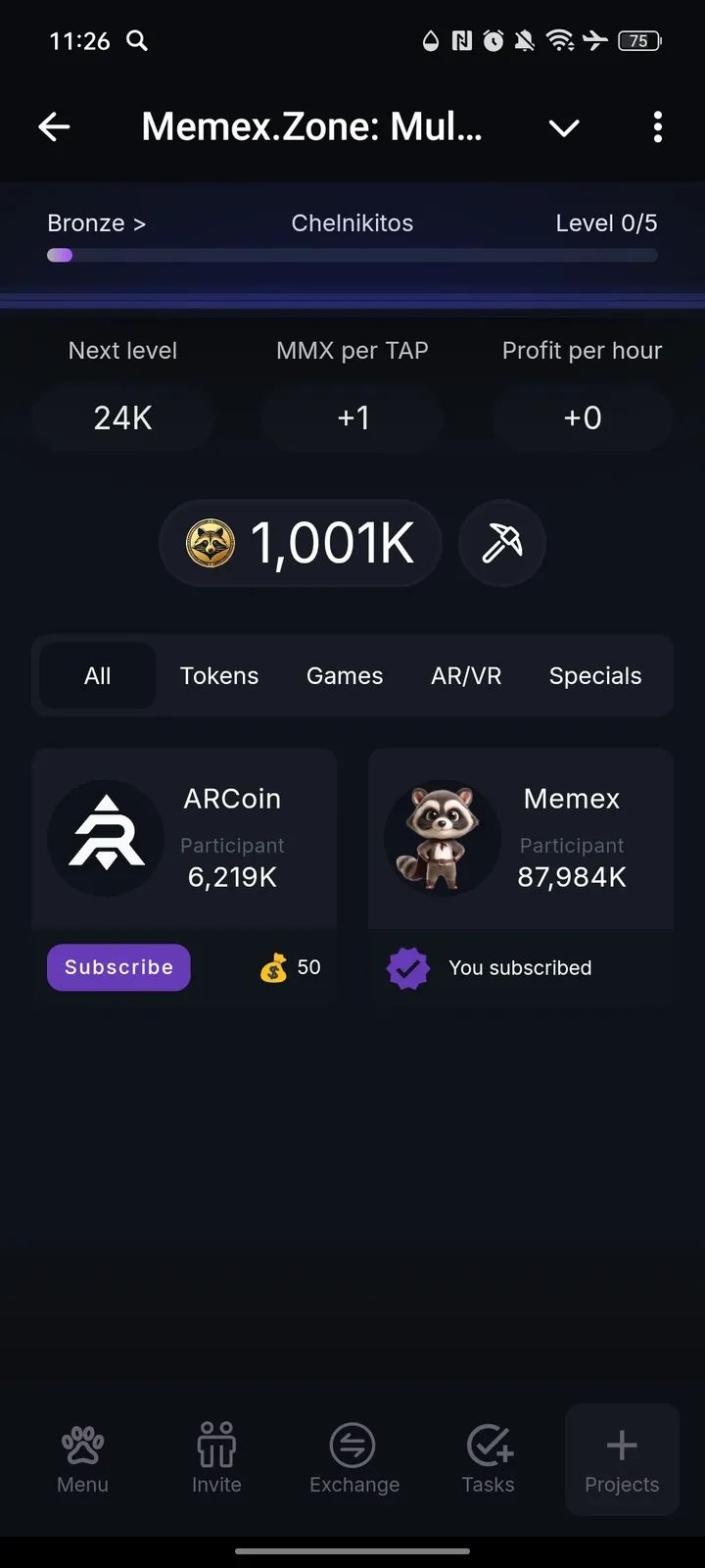 Memex.Zone: Multiproject APP - Play & Earn BOT — Screenshot 5