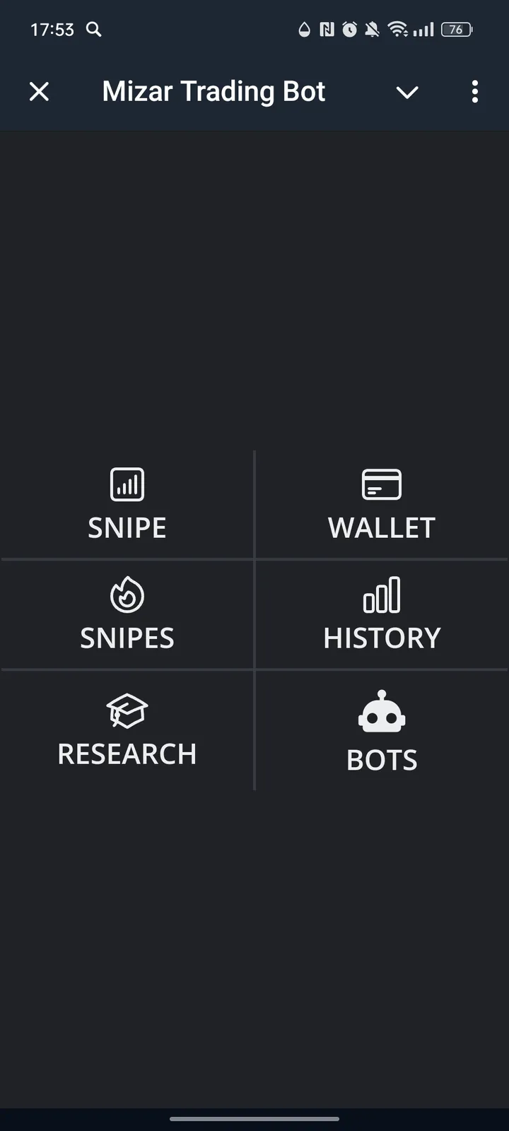 Mizar Trading Bot — Screenshot 1