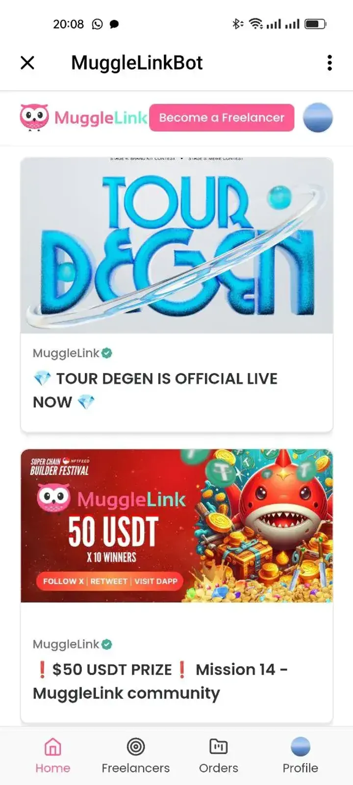 MuggleLinkBot — Screenshot 2