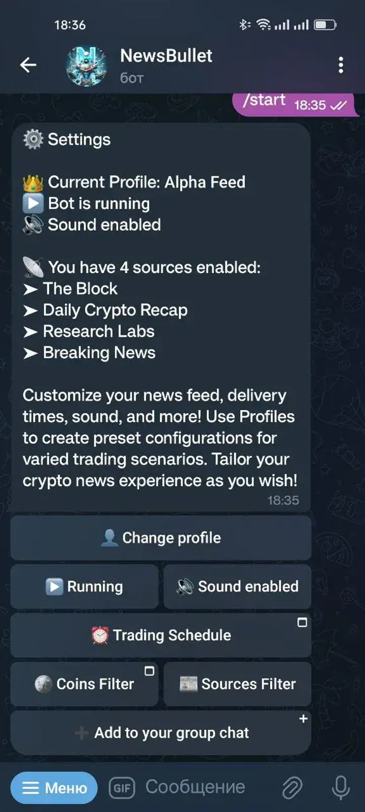 NewsBullet — Screenshot 2