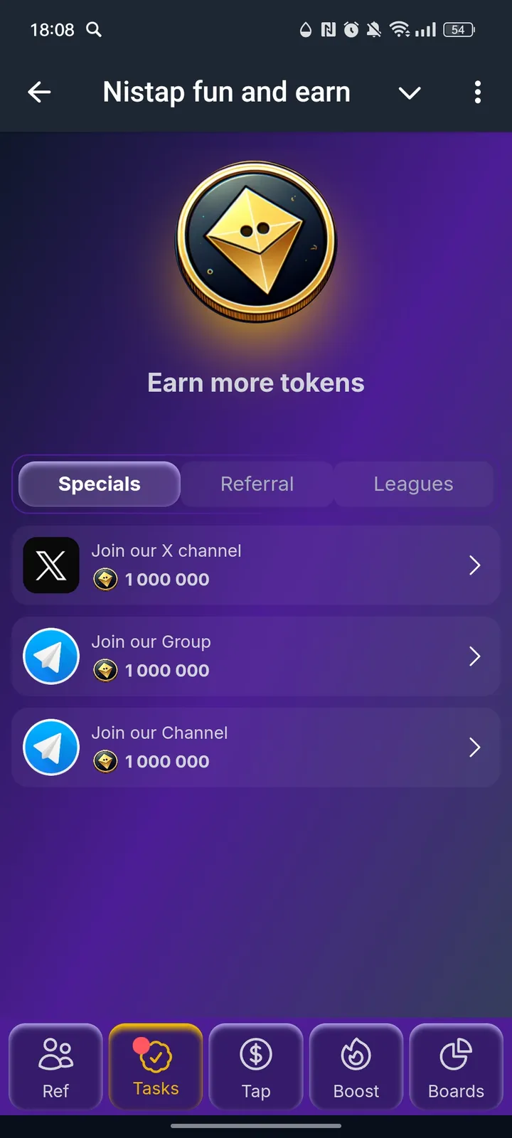 Nistap fun and earn — Screenshot 2