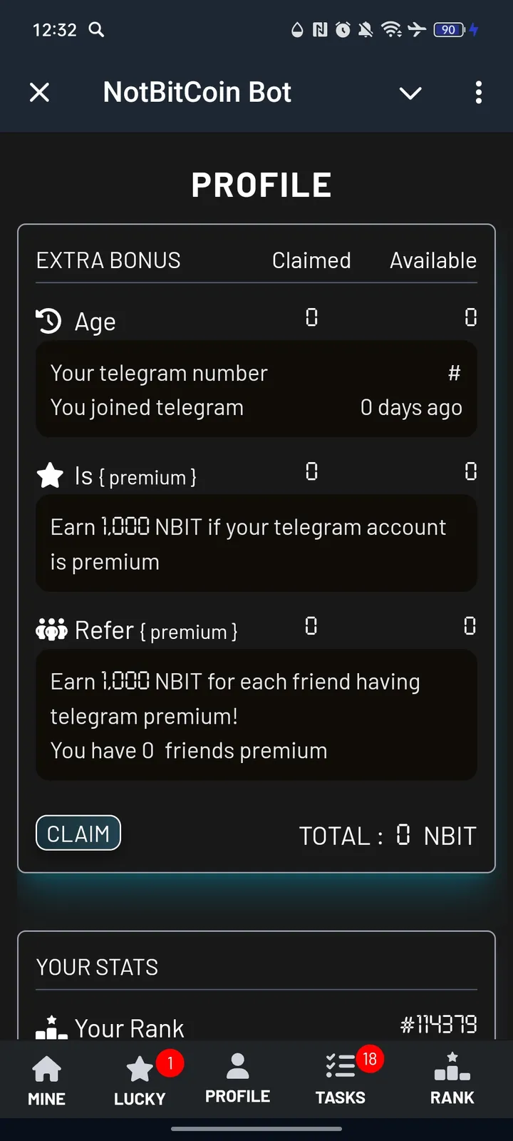 NotBitCoin Bot — Screenshot 3
