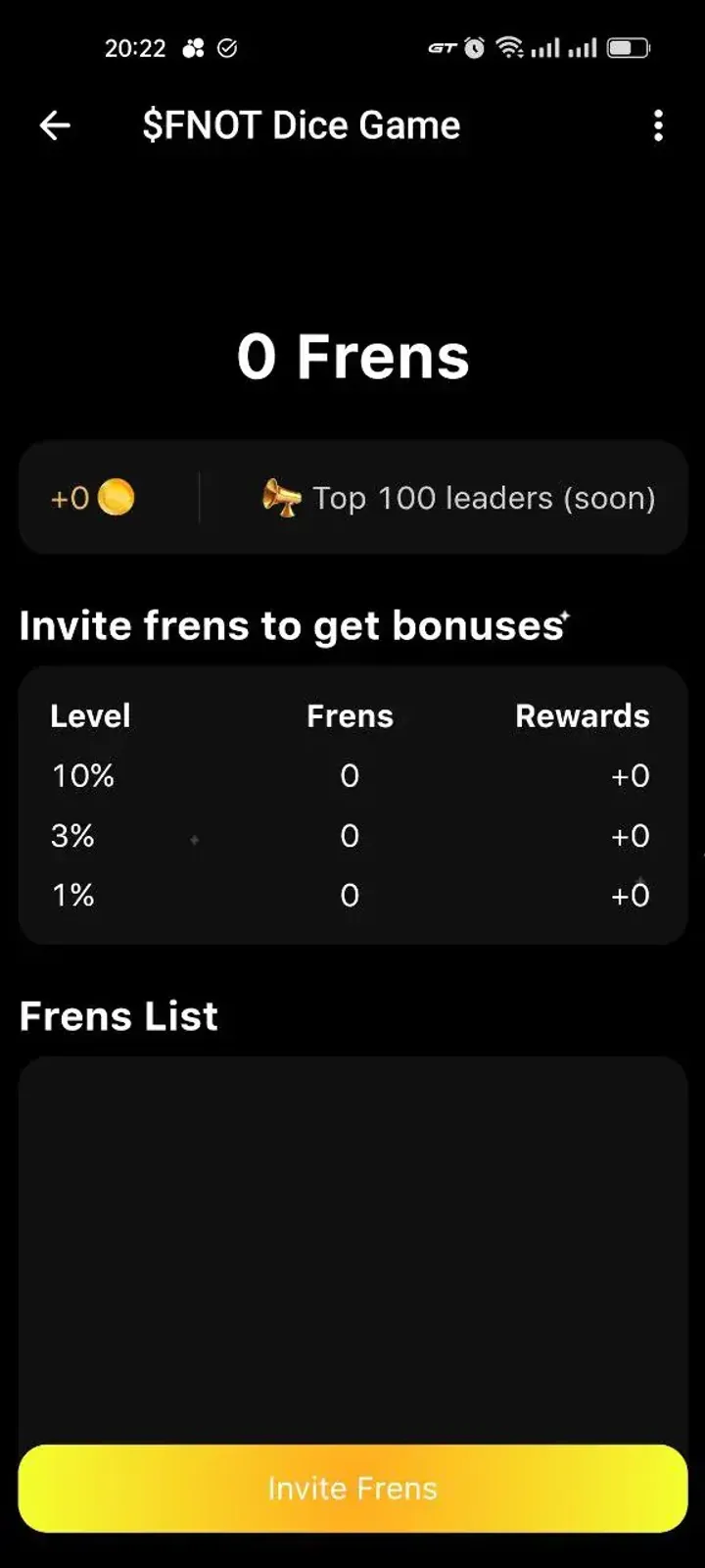 $FNOT Dice Game — Screenshot 3