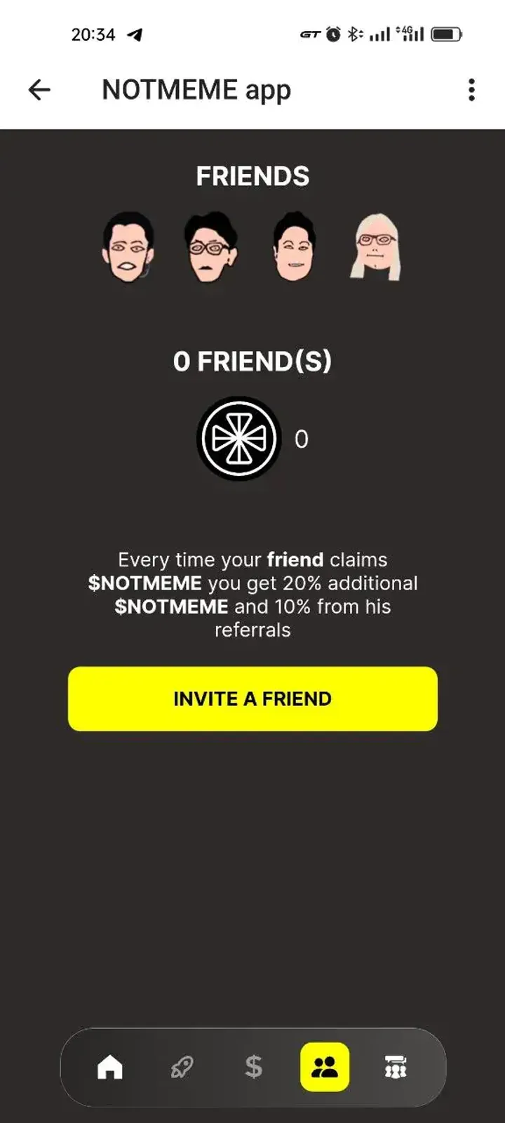 NOTMEME app — Screenshot 2