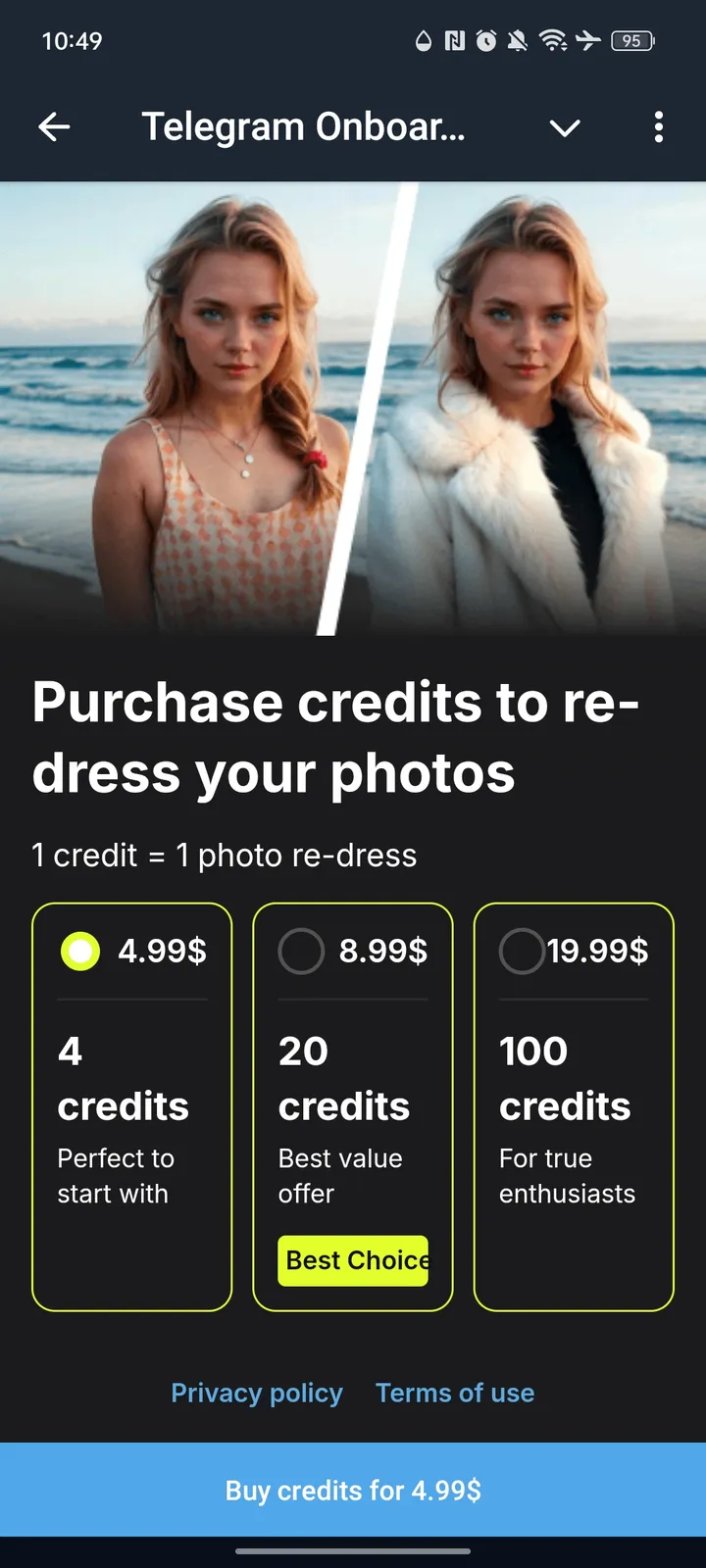 Telegram Onboarding Kit — Screenshot 2