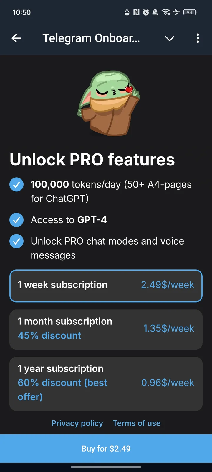 Telegram Onboarding Kit — Screenshot 4