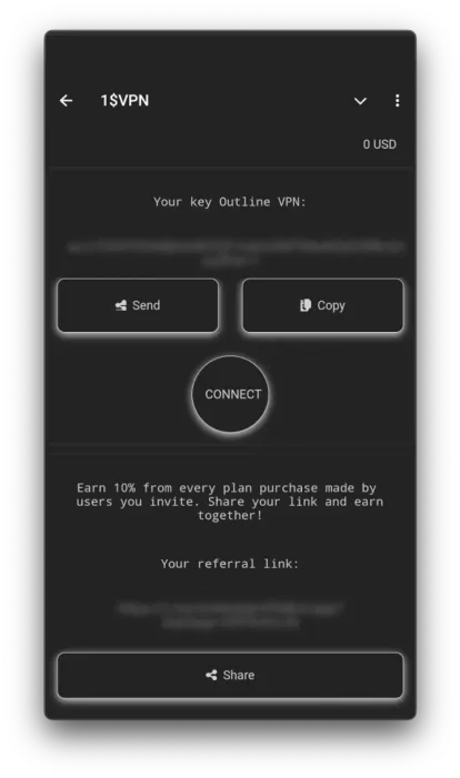 1$VPN — Screenshot 2