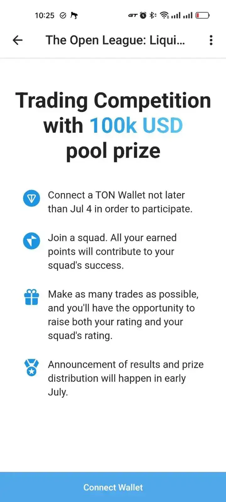 The Open League: Liquidity Pools — Screenshot 1