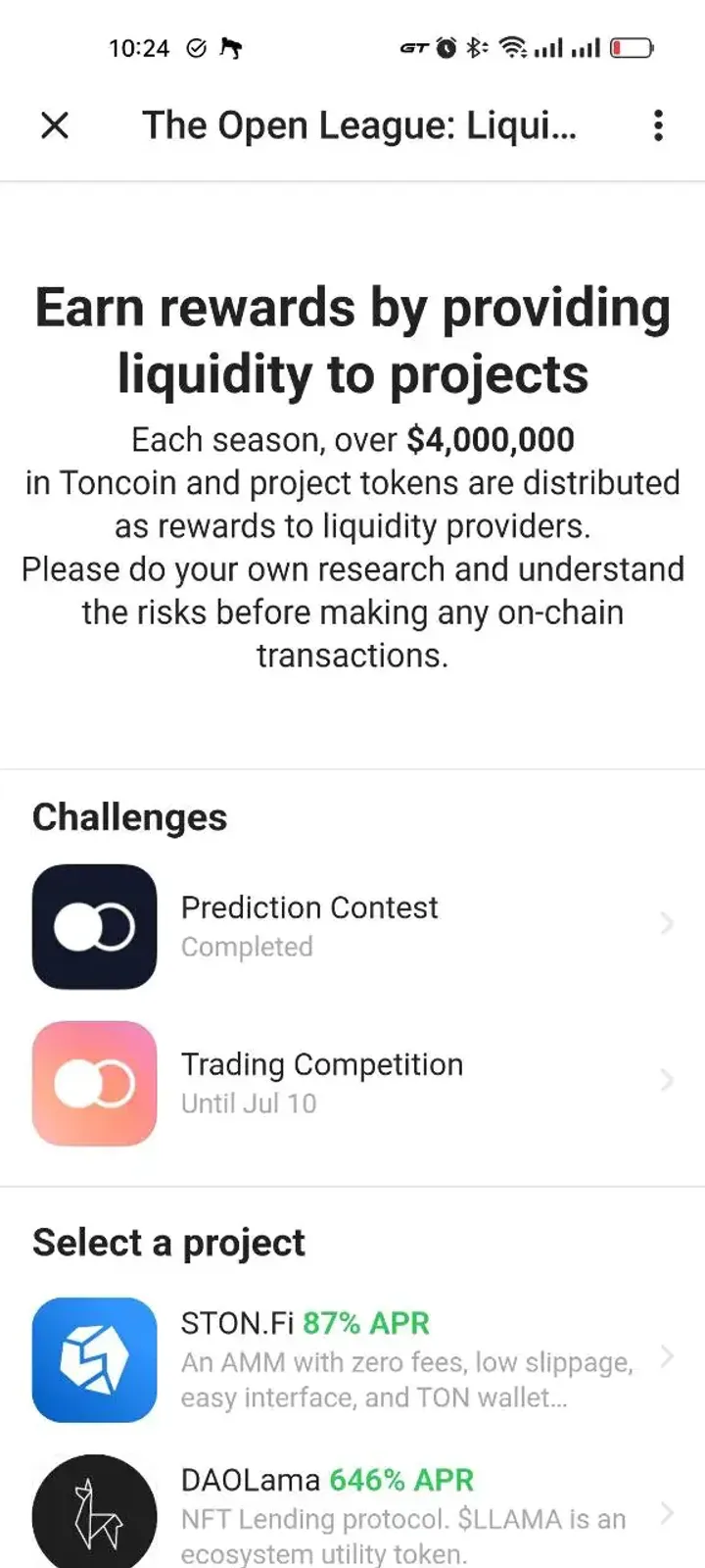 The Open League: Liquidity Pools — Screenshot 6