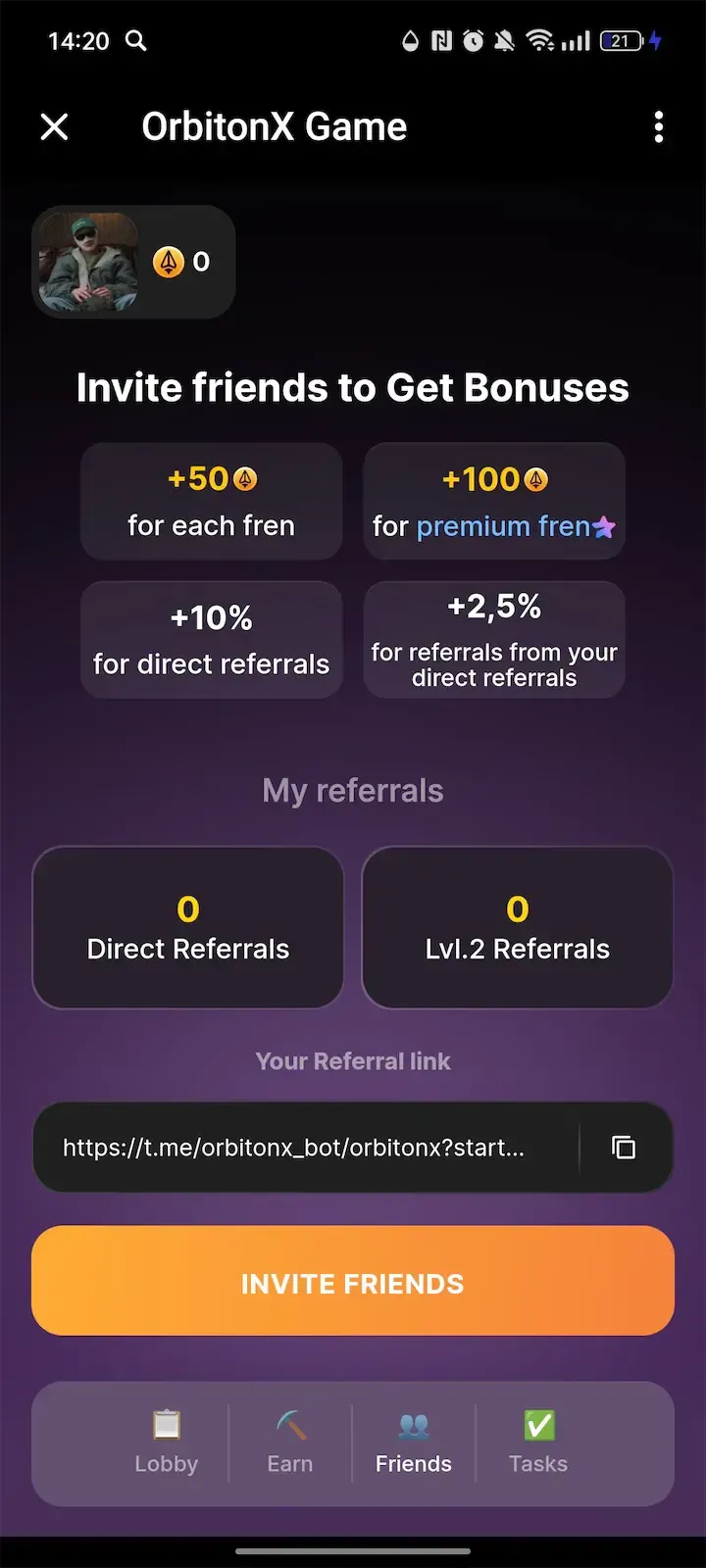 OrbitonX Game — Screenshot 2