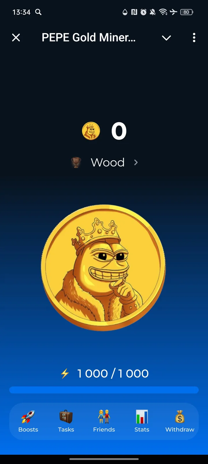 PEPE Gold Miner Bot — Screenshot 1