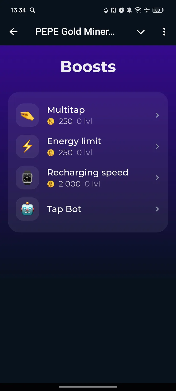 PEPE Gold Miner Bot — Screenshot 2