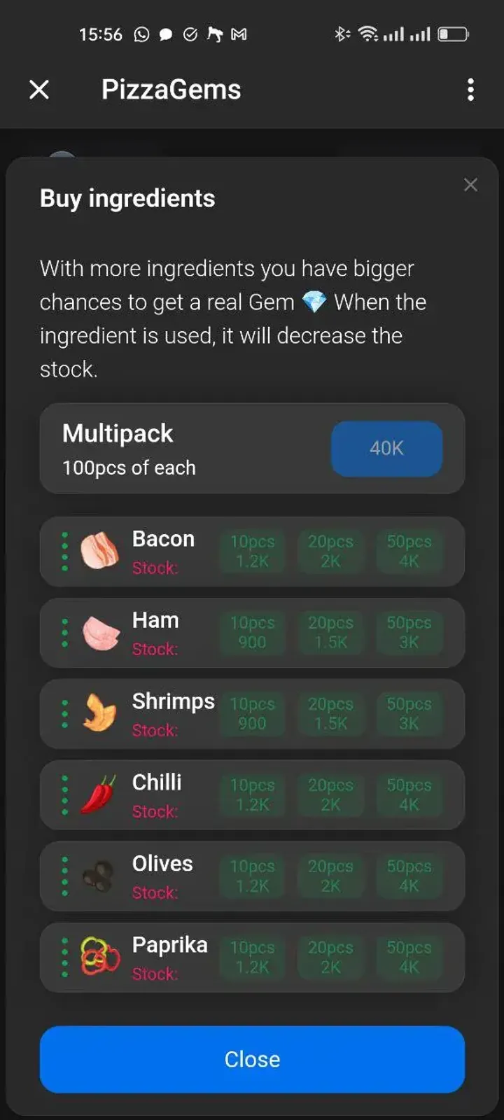 PizzaGems — Screenshot 4