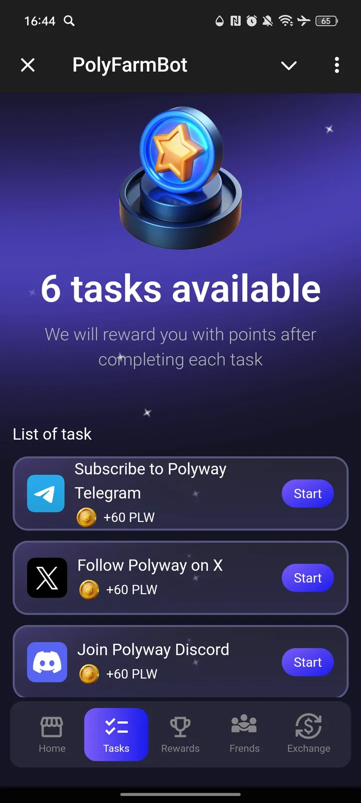 PolyFarmBot — Screenshot 2