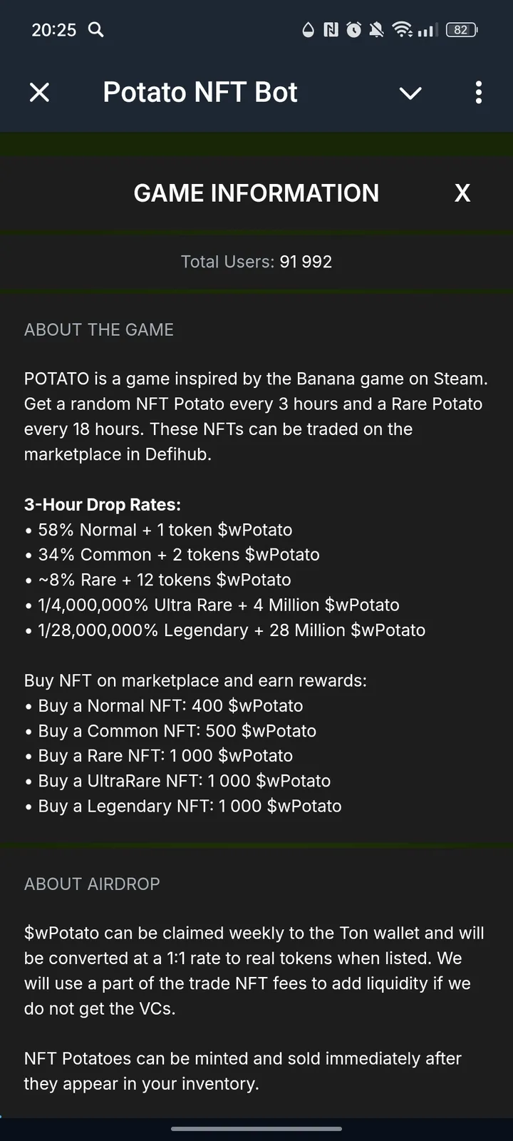 Potato NFT Bot — Screenshot 4