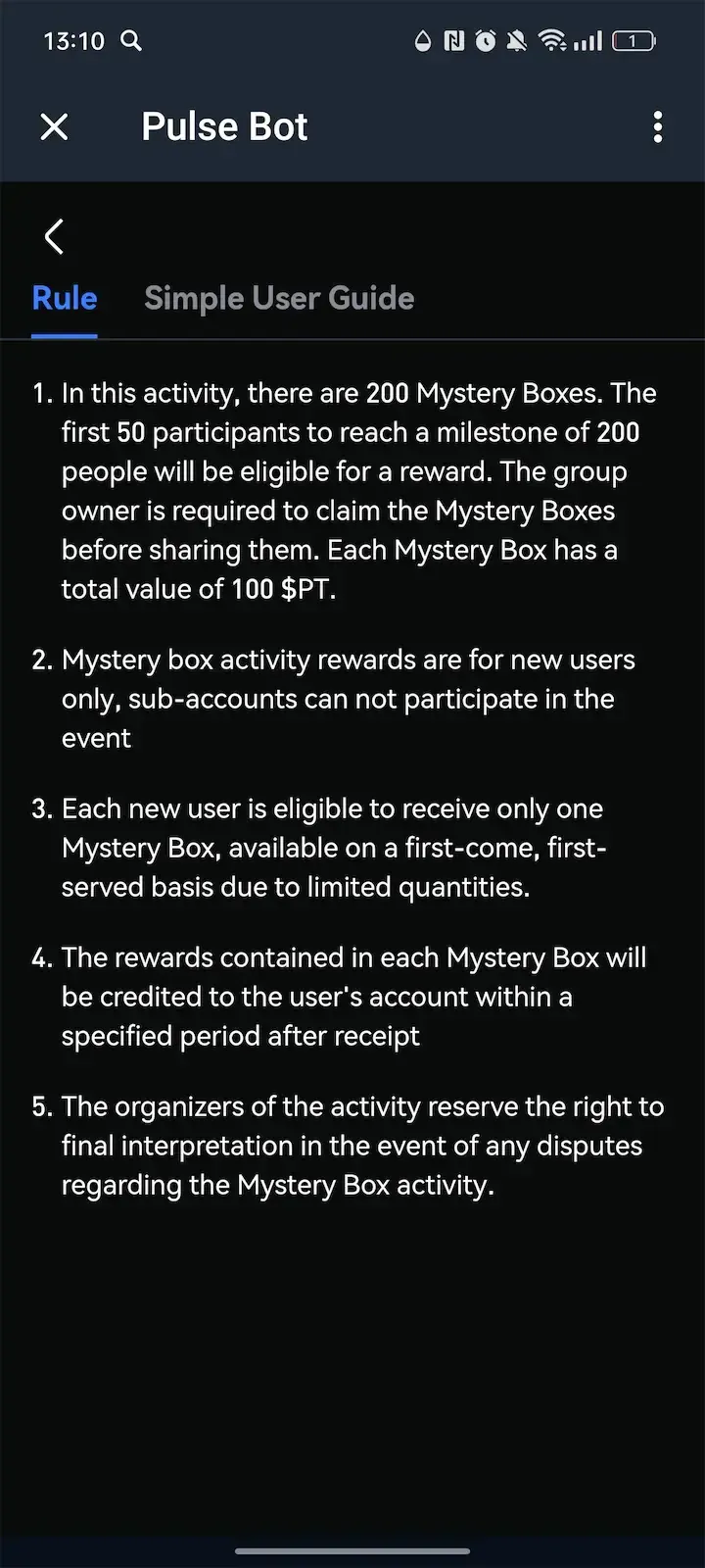 Pulse Bot — Screenshot 3