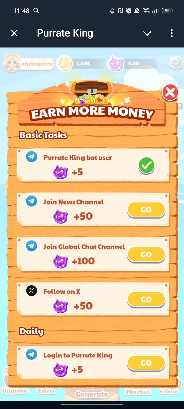 Purrate King — Screenshot 2