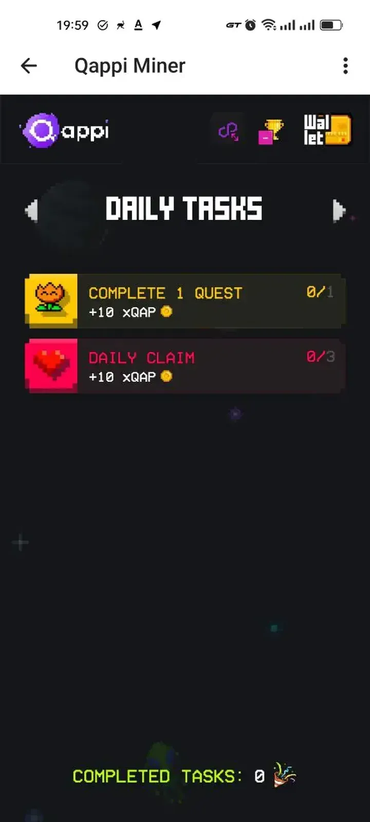 Qappi Miner — Screenshot 1