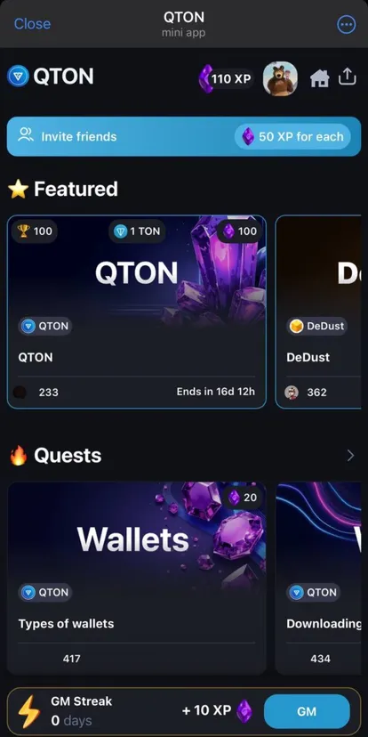 QTON — Screenshot 1