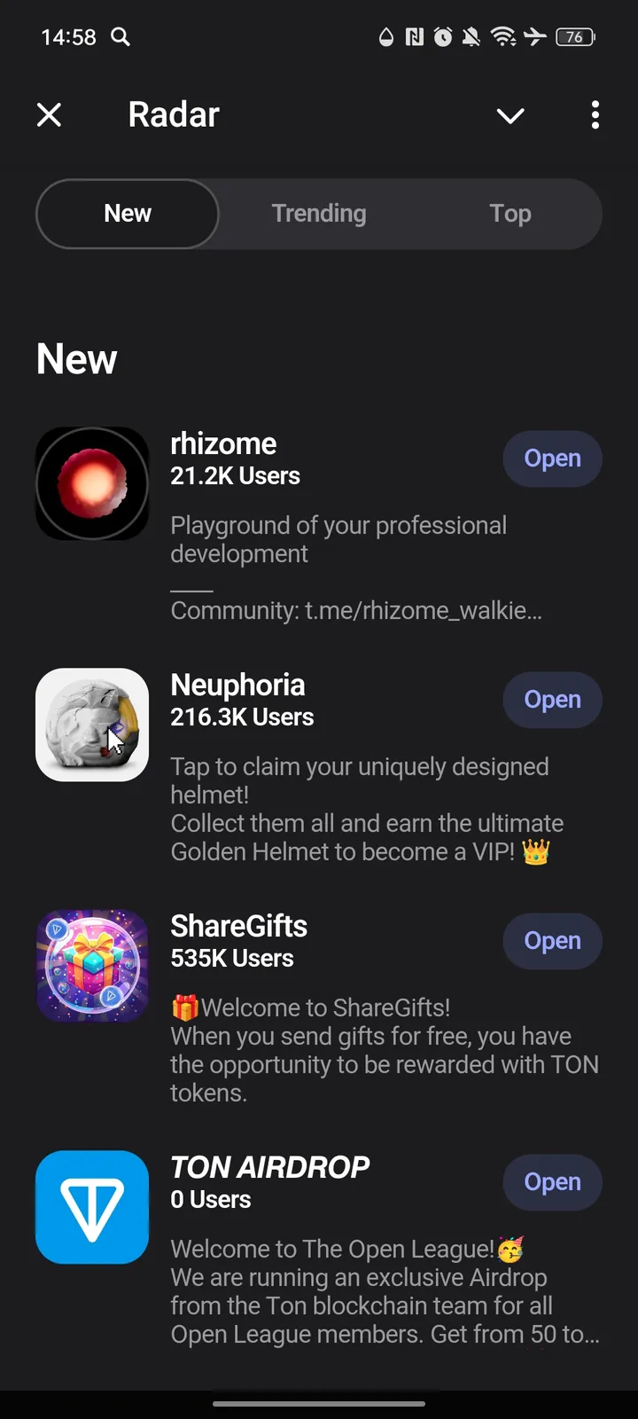 Radar — Screenshot 1