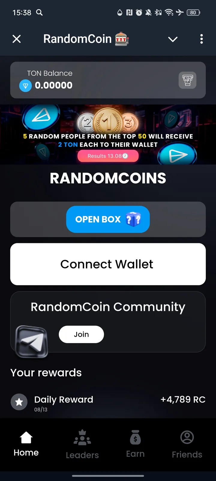 RandomCoin 🎰 — Screenshot 2