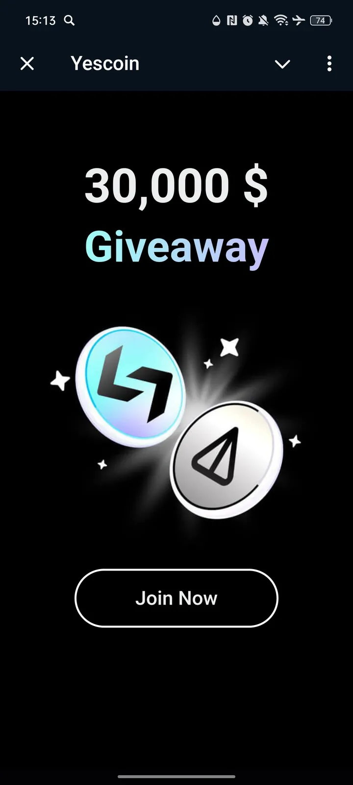 Yescoin — Screenshot 1