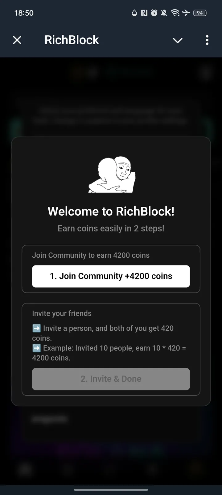 RichBlock — Screenshot 1