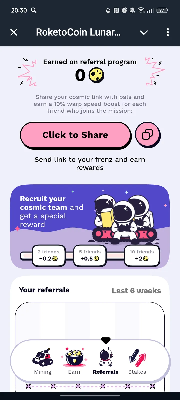 RoketoCoin Lunar Program — Screenshot 3