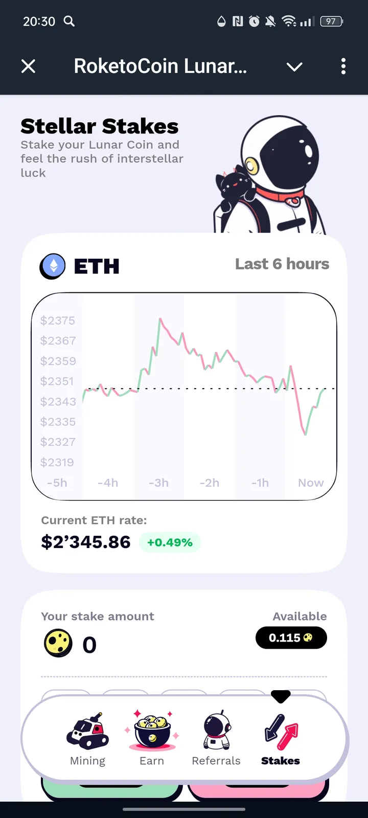 RoketoCoin Lunar Program — Screenshot 4