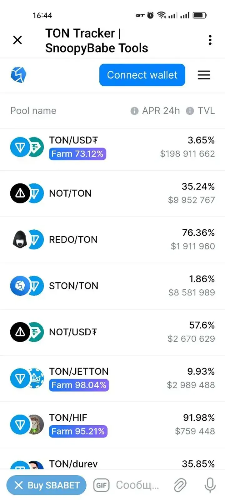 TON Tracker | SnoopyBabe Tools — Screenshot 7