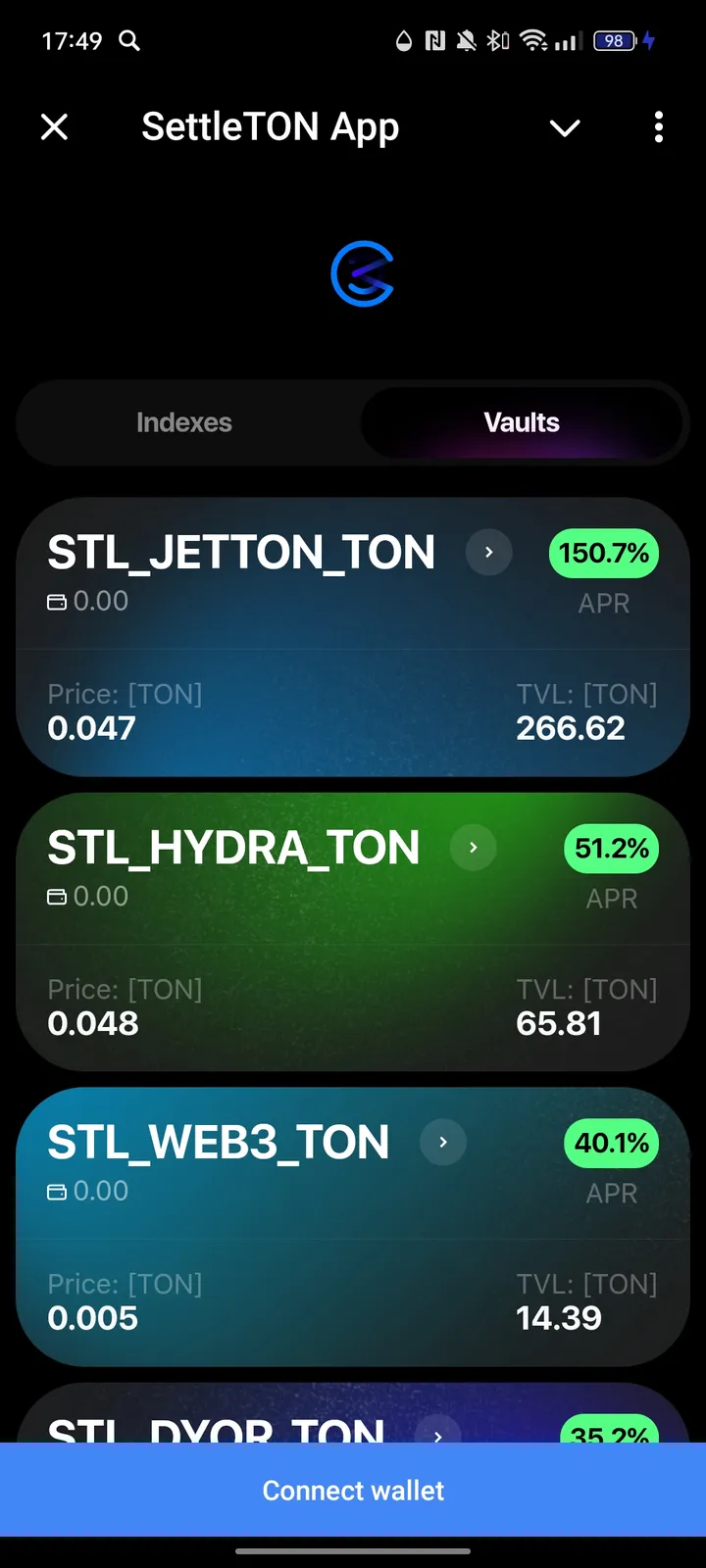 SettleTON App — Screenshot 2