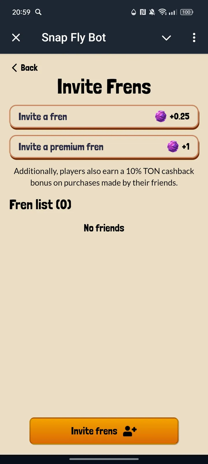 Snap Fly Bot — Screenshot 3
