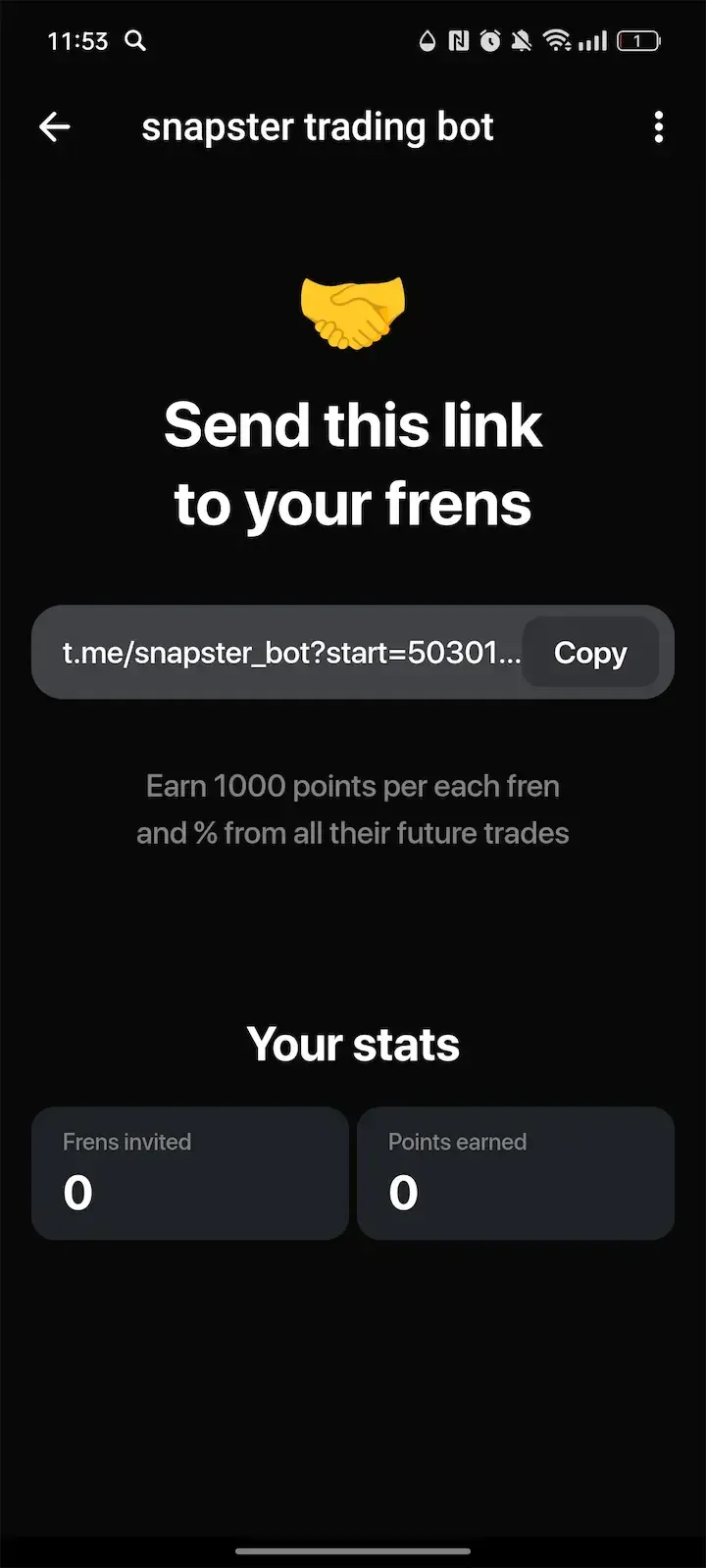 snapster trading bot — Screenshot 3