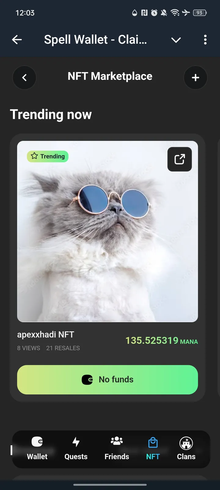 Spell Wallet - Claim Mana, Join Clans, Get Crypto Airdrops! — Screenshot 5