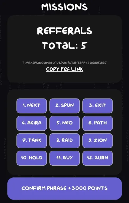 Spun Game App — Screenshot 3