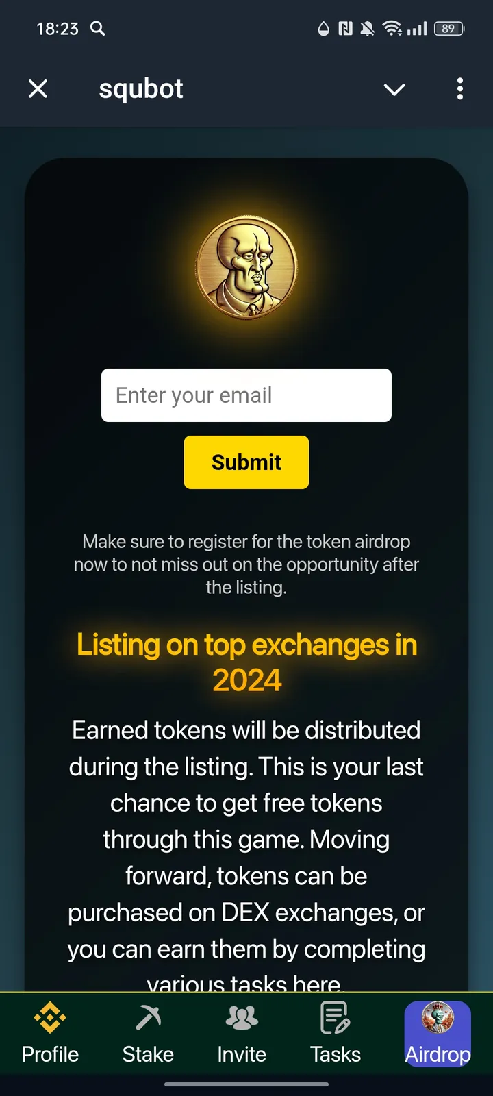 squbot — Screenshot 1