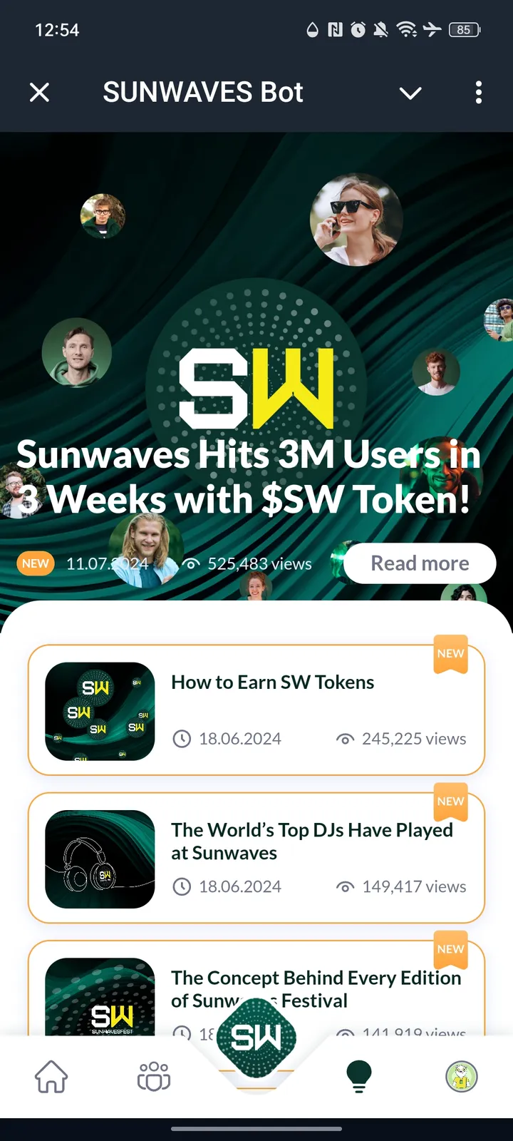 Sunwaves Token — Screenshot 3