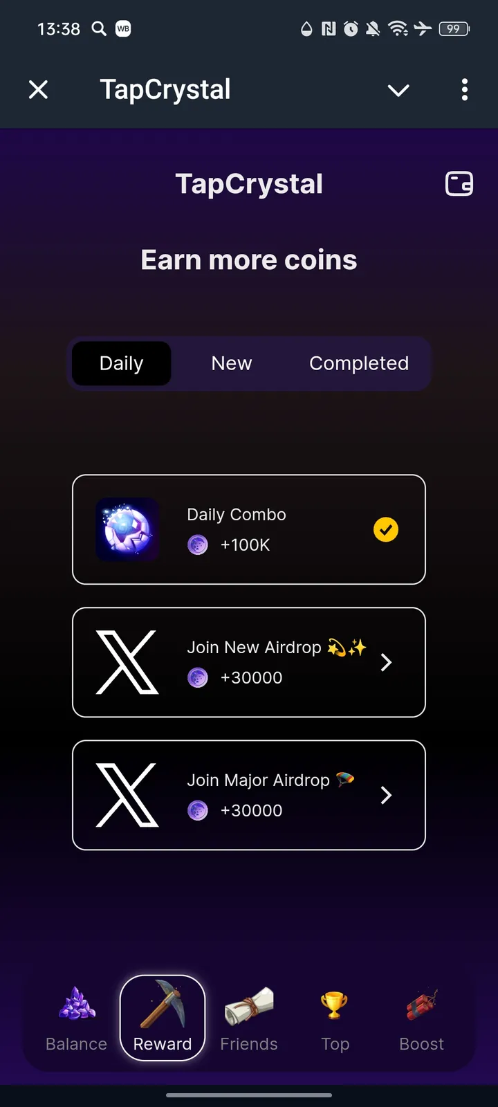 TapCrystal — Screenshot 2