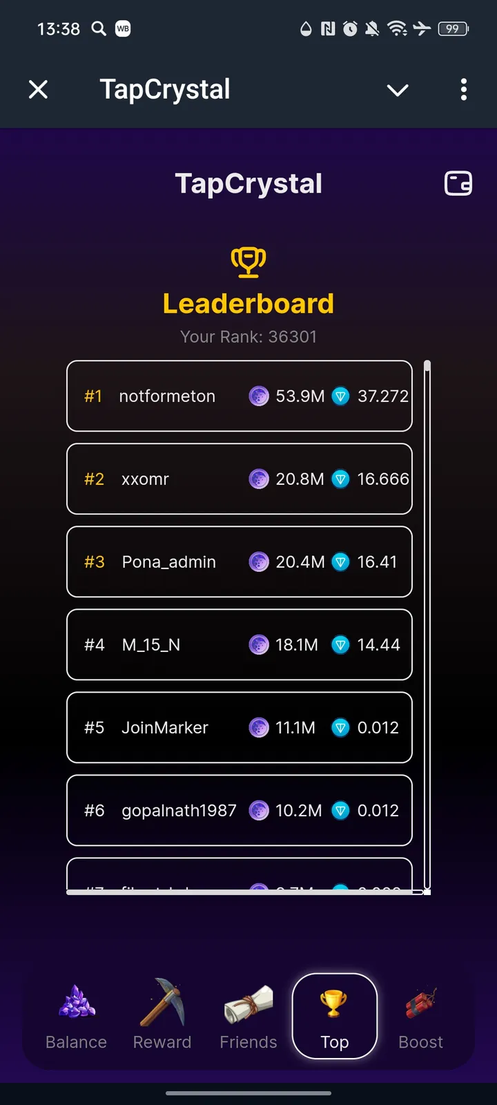 TapCrystal — Screenshot 4