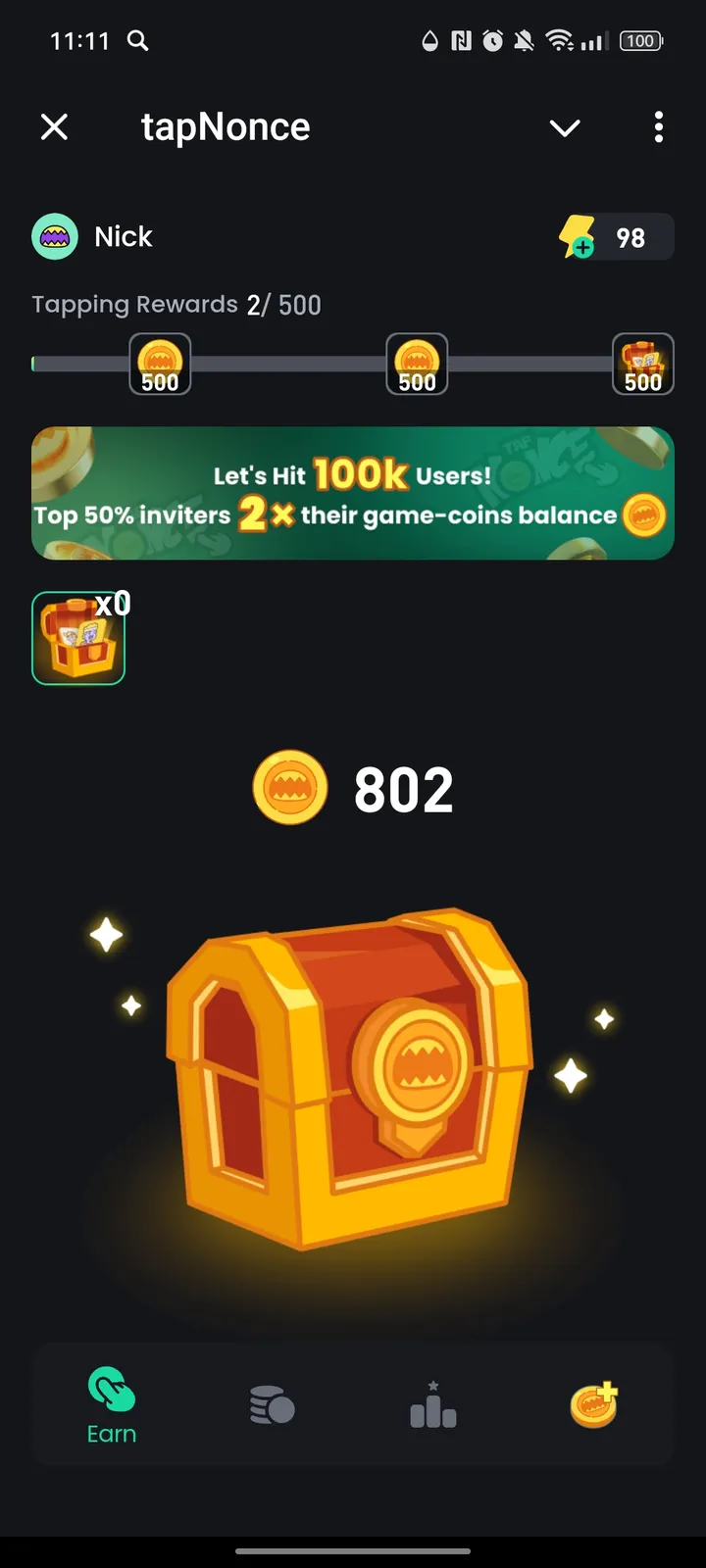 tapNonce — Screenshot 1