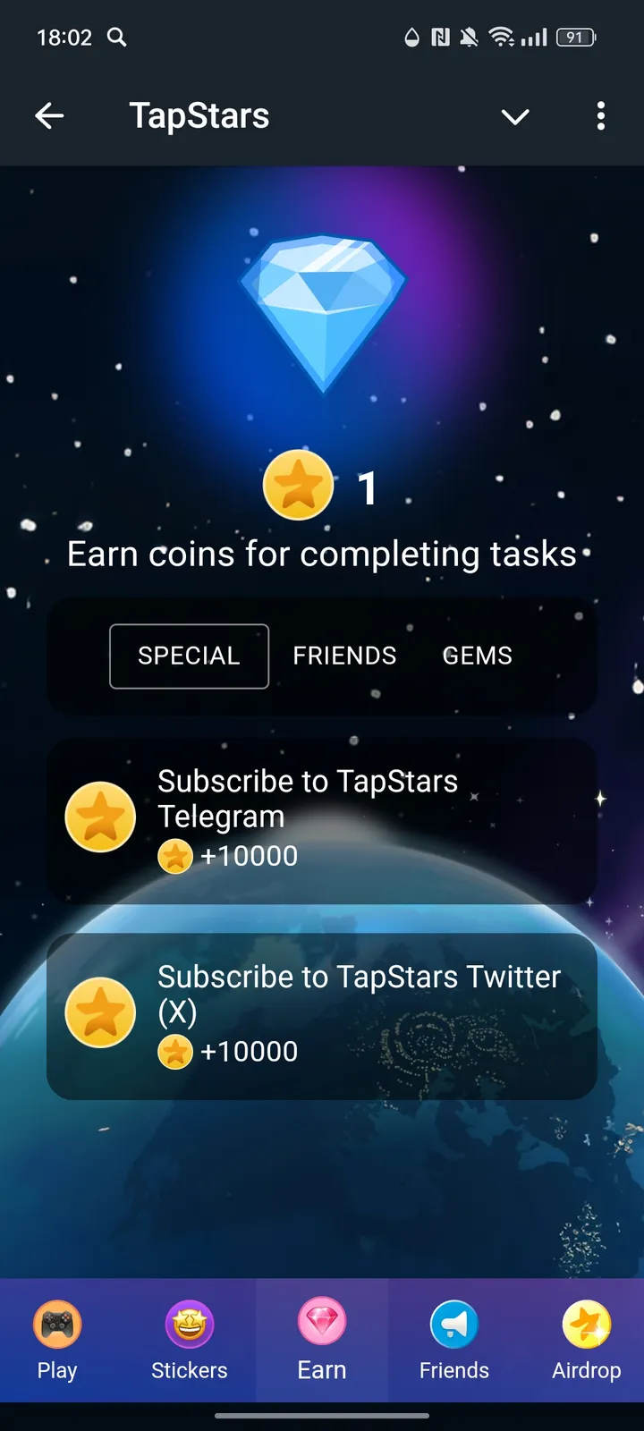 TapStars — Screenshot 3