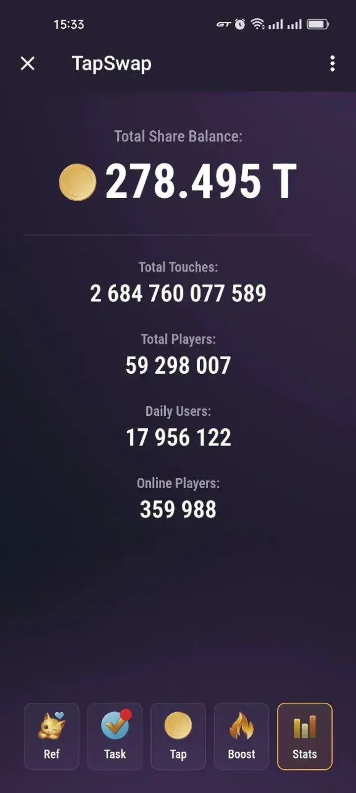 TapSwap — Screenshot 1