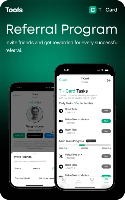 T - Card - Telegram Job Hunting App — Screenshot 3