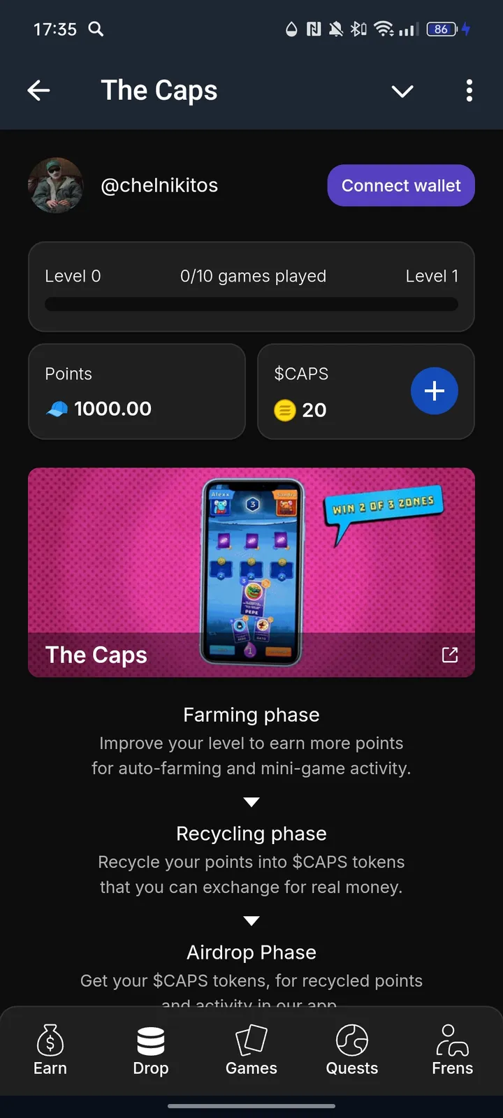 The Caps — Screenshot 2