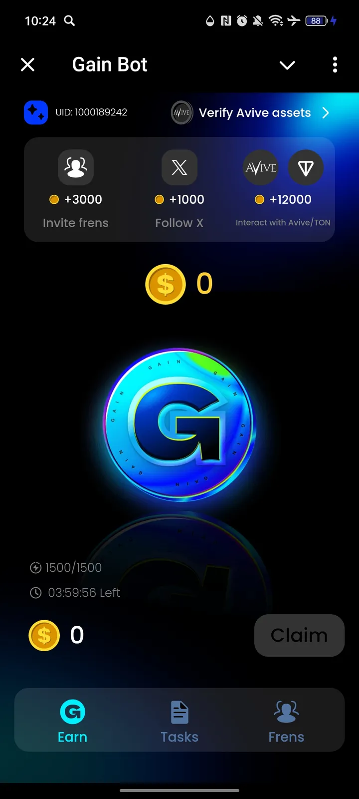 Gain Bot — Screenshot 1