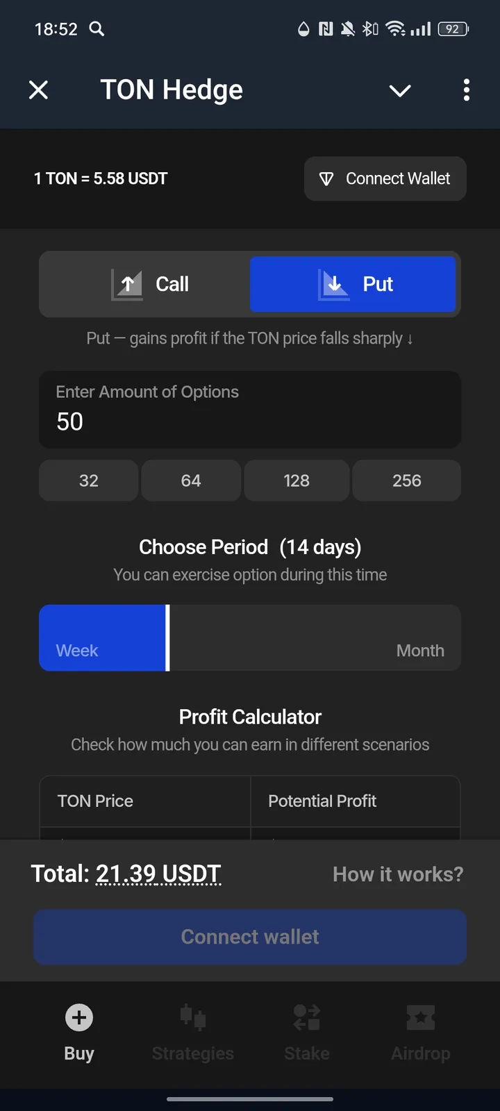 TON Hedge — Screenshot 2