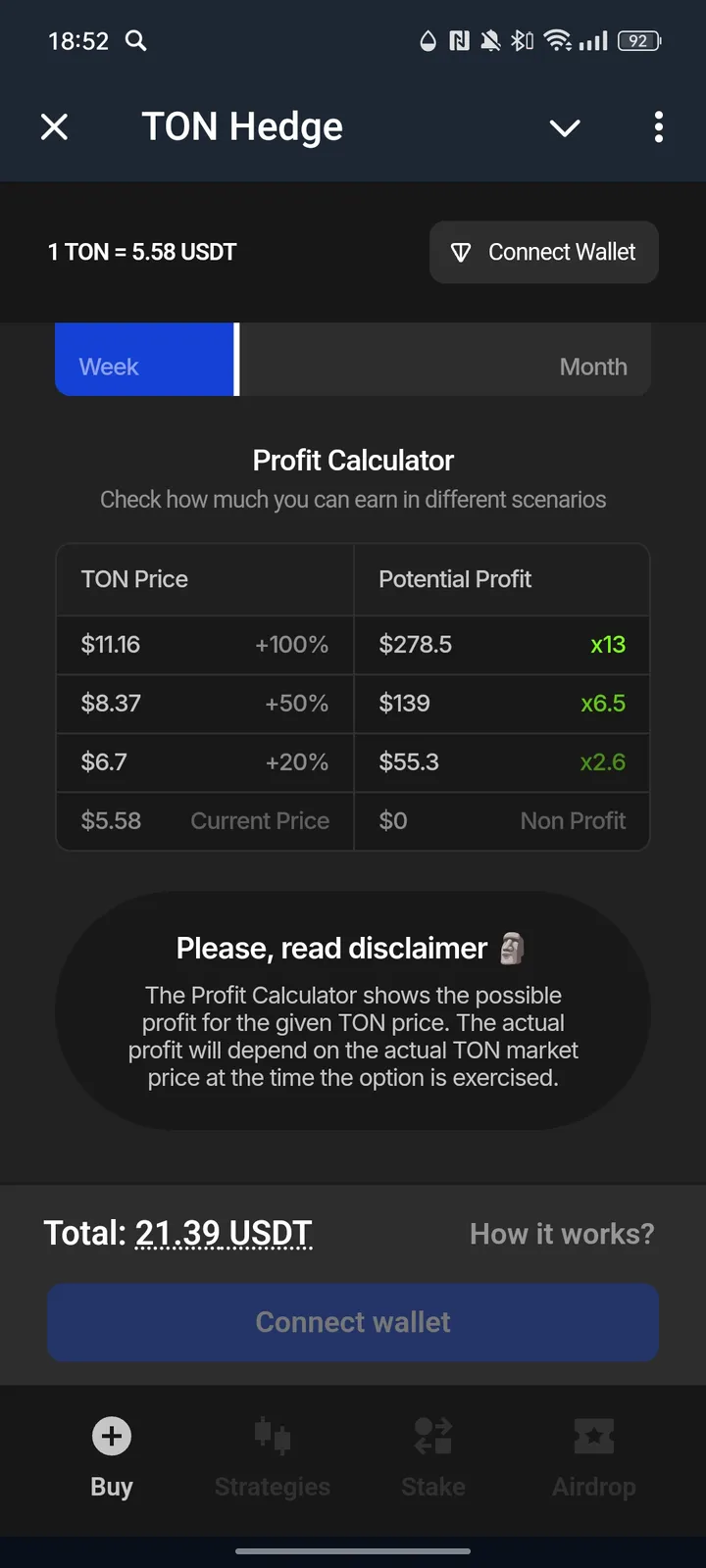 TON Hedge — Screenshot 3