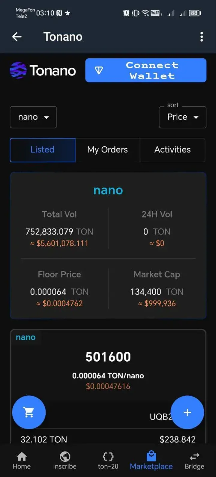 Tonano — Screenshot 2