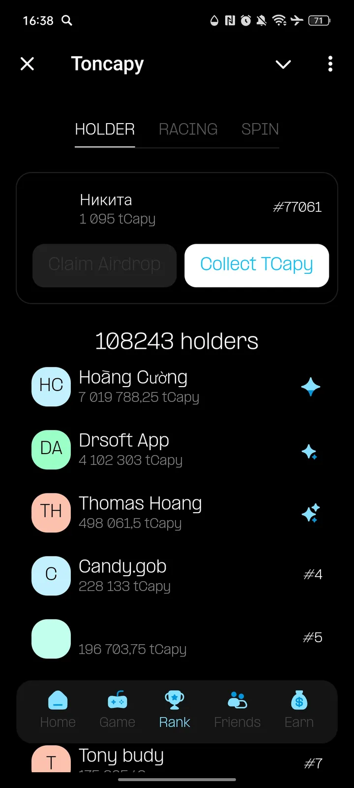 Toncapy — Screenshot 3